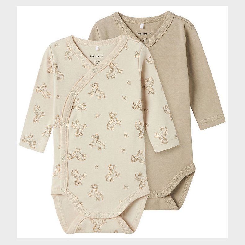 Name It Sl-om Bodyer l/ - Noos - NbnBody - 2-pak - Rainy Day Z