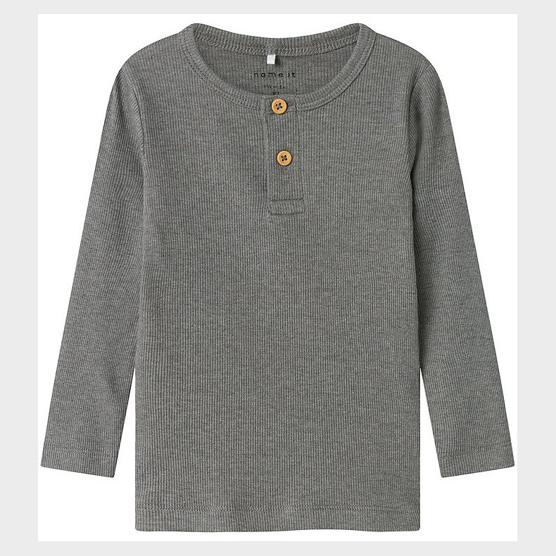 Name It Bluse - Rib - Noos - NmmKab - Mockingbird/Melange