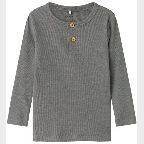Name It Bluse - Rib - Noos - NmmKab - Mockingbird/Melange