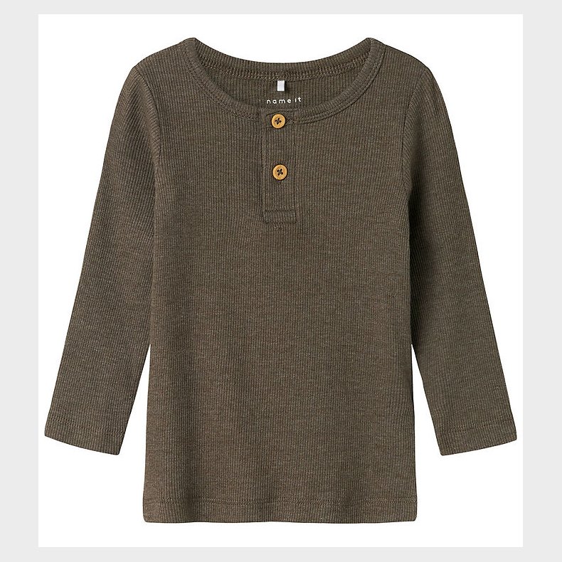 Name It Bluse - Rib - Noos - NmmKab - Bungee Cord/Melange
