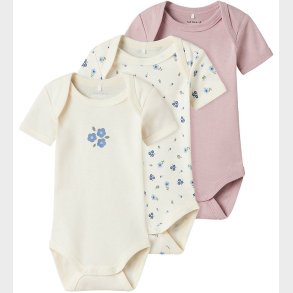 Name It Bodyer k/ - Noos - NbfBody - 3-pak - Jet Stream Flower