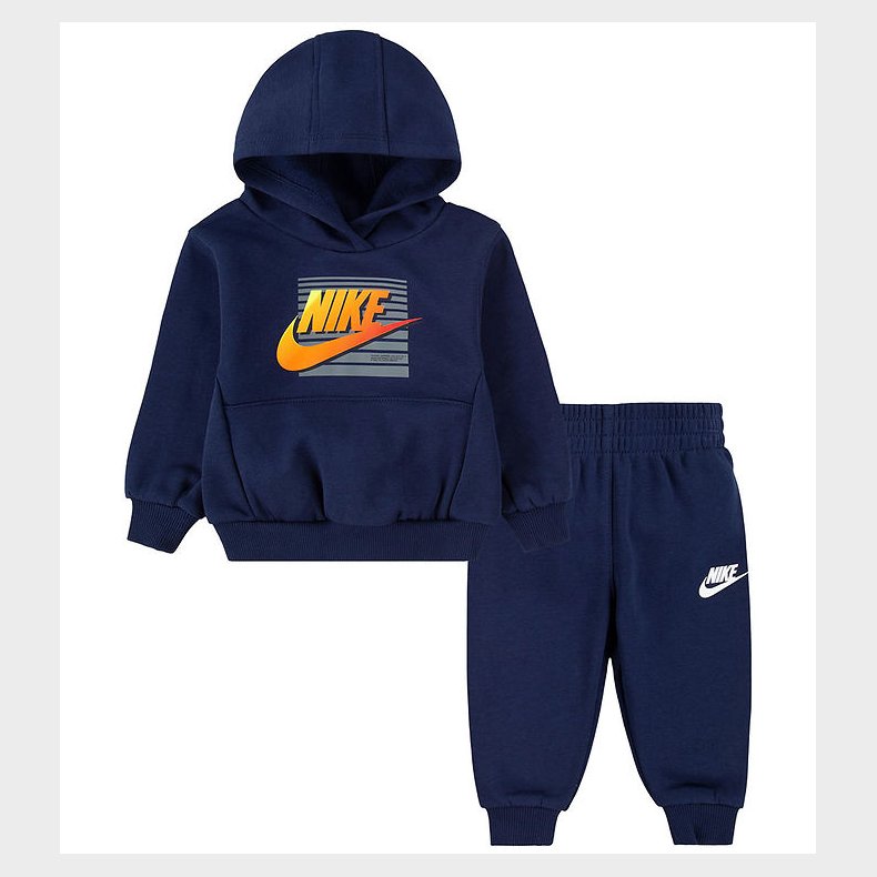 Nike Sweatst - Midnight Navy m. Orange