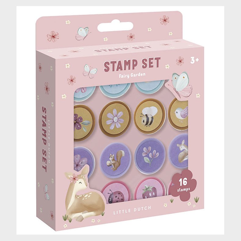 Little Dutch Stempler - Selvfarvende - 16 Stk. - Fairy Garden