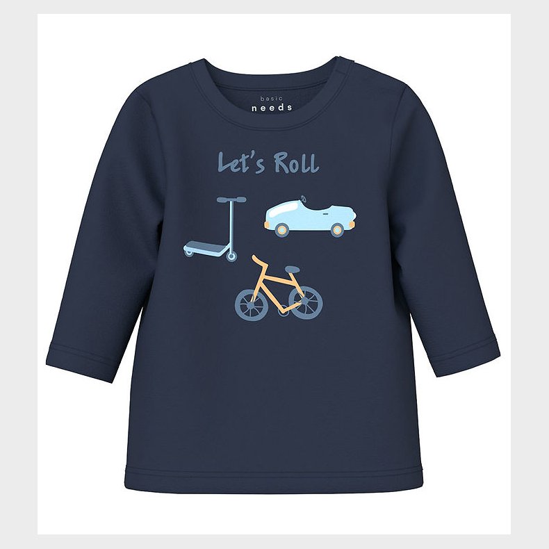 Name It Bluse - NbmVacion - Navy Blazer/Lets roll