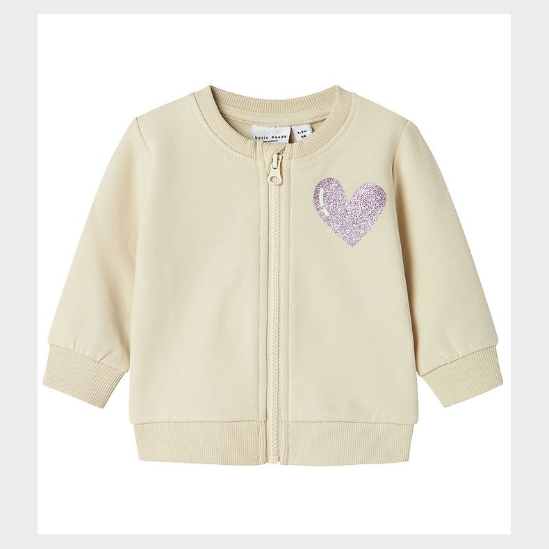 Name It Cardigan - NbfVrillie - Summer Sand/Hearts