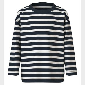 Name It Bluse - NmmVaksel - Dark Sapphire/Cloud Dancer