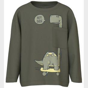 Name It Bluse - NmmVillian - Dusty Olive/Brontosaurus