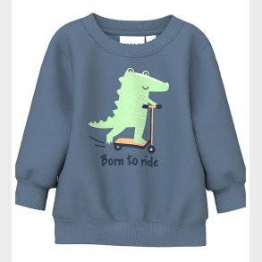 Name It Sweatshirt - NbmVonne - China Blue/Born to ride