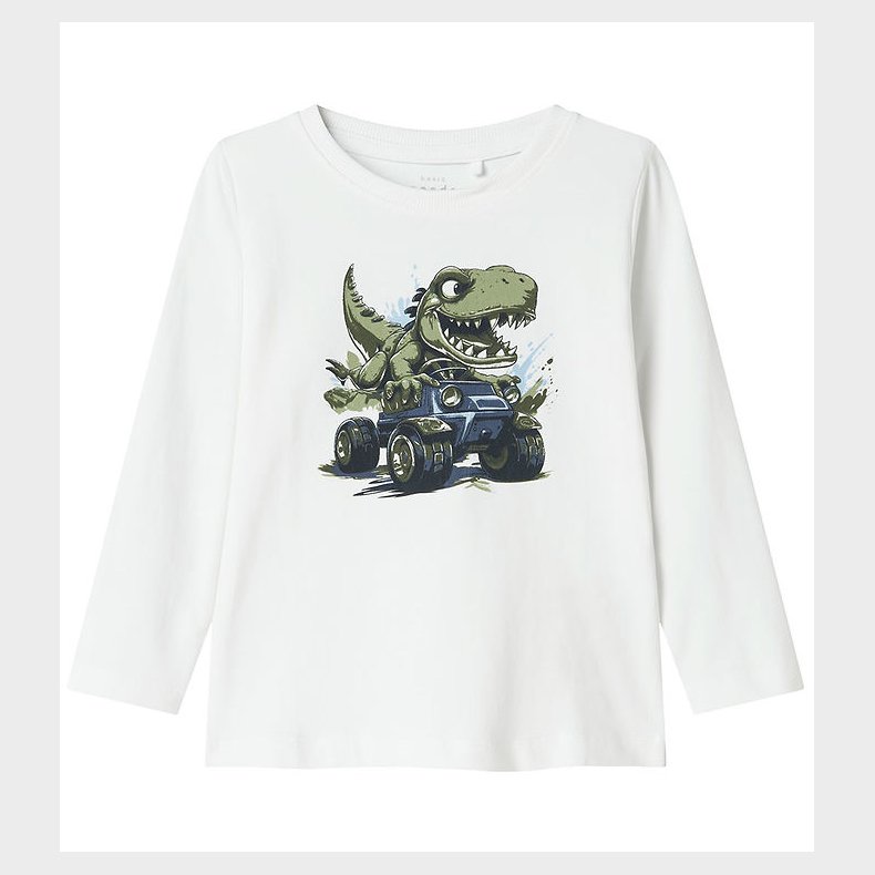 Name It Bluse - NmmVux - Bright White/Dino Race