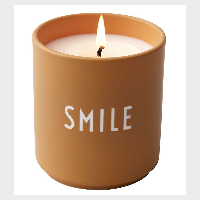 Design Letters Duftlys - Spr. Flowers/Wood/Fruit - Orange m. Smi