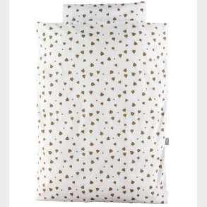 N�rgaard Madsens Senget�j - Junior - Hvid m. Blomster