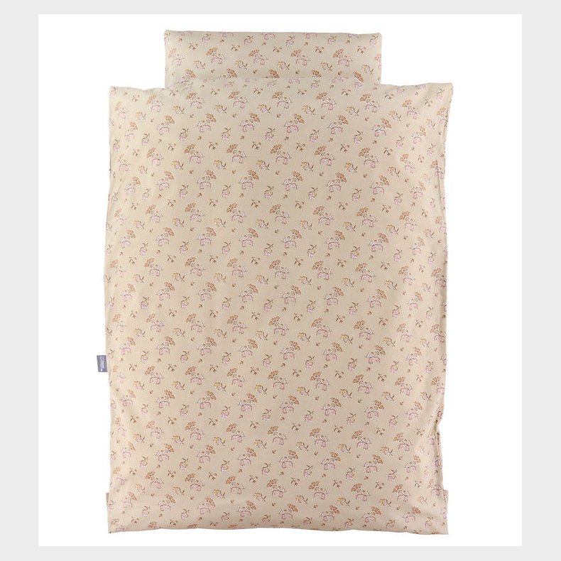 Nrgaard Madsens Sengetj - Voksen - Beige m. Blomster