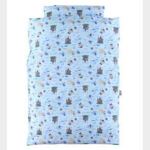 Nrgaard Madsens Sengetj - Baby - Lysebl m. Pirater