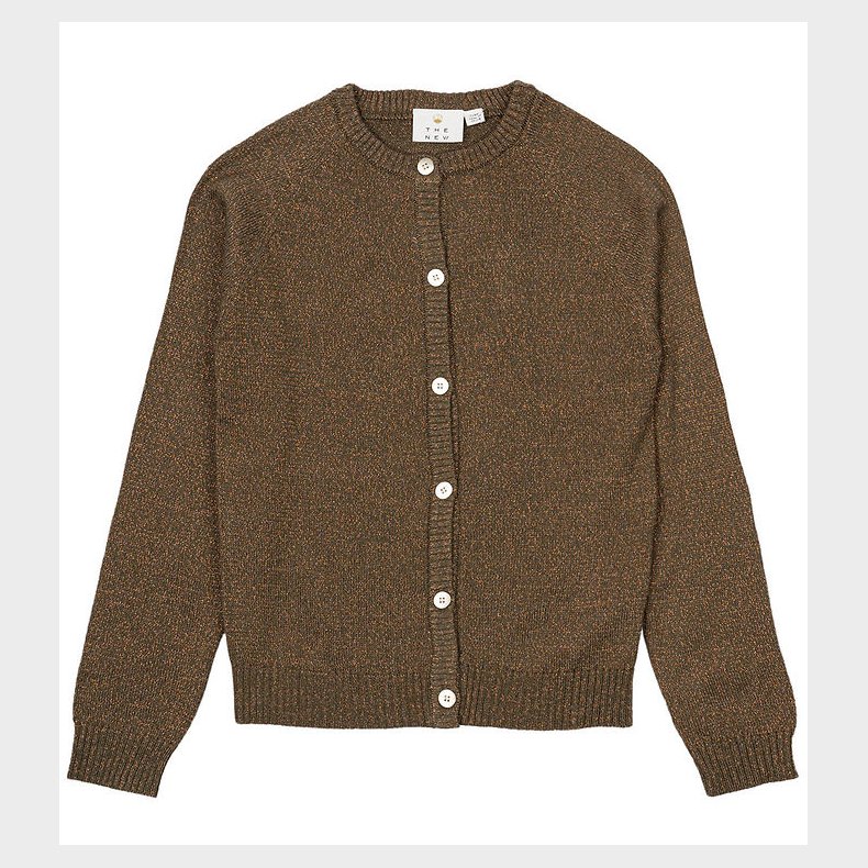 The New Cardigan - Strik - TnEve - Ivy Green m. Glimmer