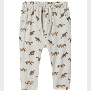 Lil' Atelier Bukser - Rib - NbmGavo - Vapor Blue m. Print