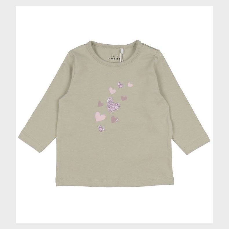 Name It Bluse - NbfVubie - Pure Cashmere/Hearts