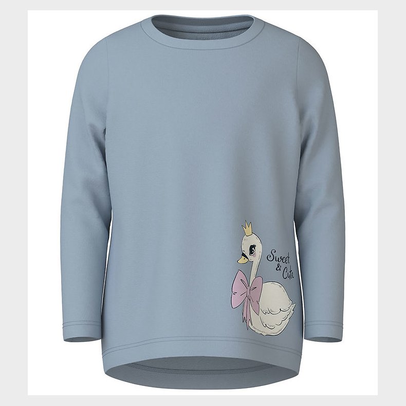 Name It Bluse - NmfVix - Subdued Blue/Swan
