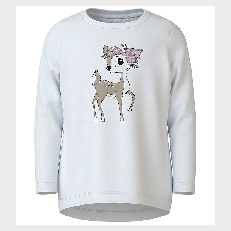 Name It Bluse - NmfVix - Bright White/Flower Deer