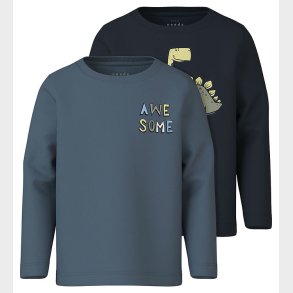 Name It Bluse - NmmVux - 2-pak - Dark Sapphire/China Blue/Awesom