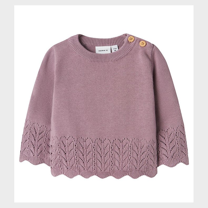 Name It Bluse - NbfTimie - Strik - Elderberry
