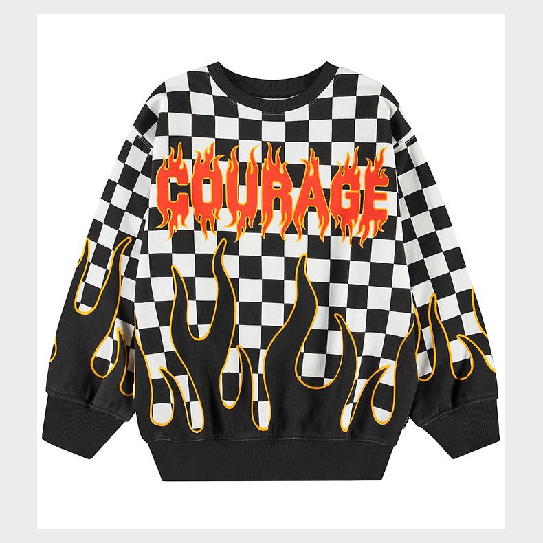 Molo Sweatshirt - Monti - Check on Fire