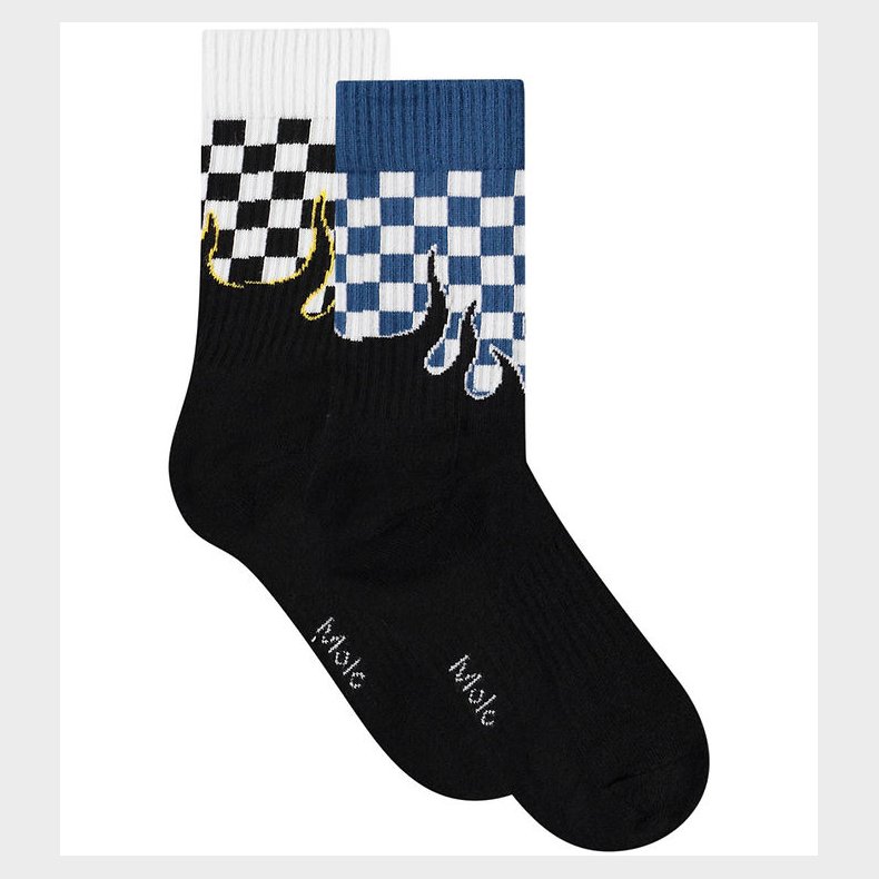 Molo Str�mper - Norman - 2-pak - Blue Flames