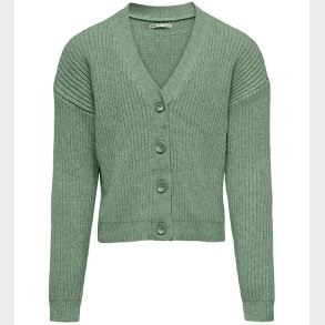 Kids Only Cardigan - Rib - Strik - KogMandy - Hedge Green/Melang