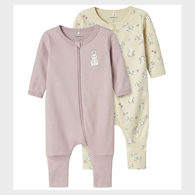 Name It Natdragt - Noos - 2-pak - NbfNightsuit Rabbit - Summer S