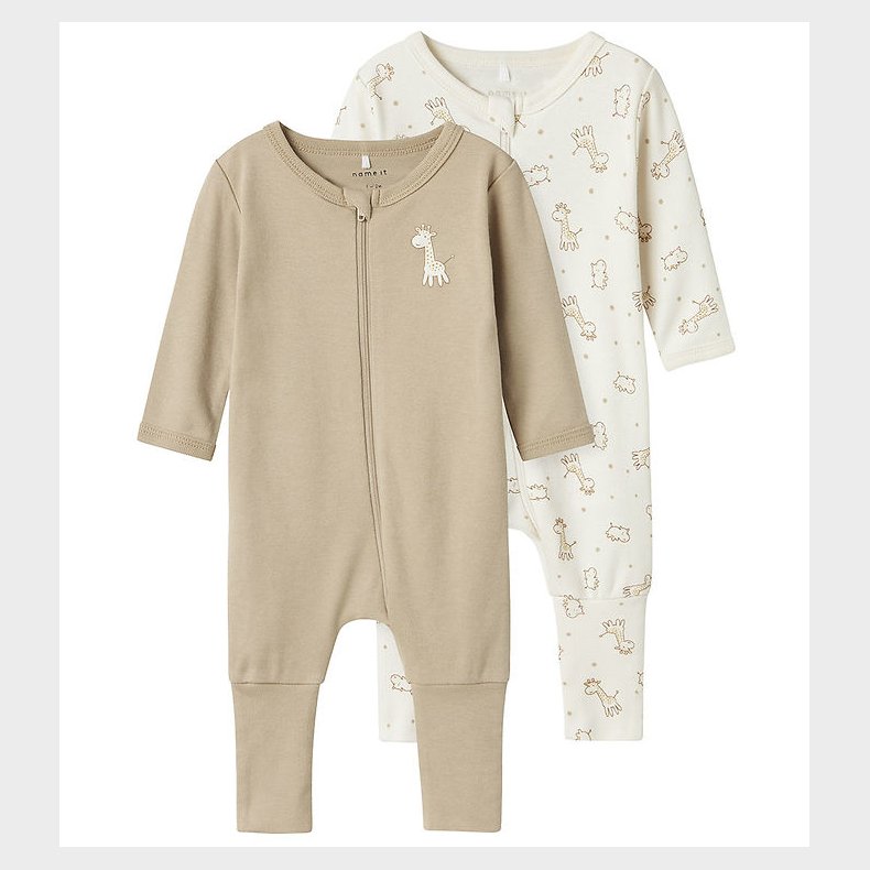 Name It Natdragt - Noos - 2-pak - NbnNightsuit - Jet Stream