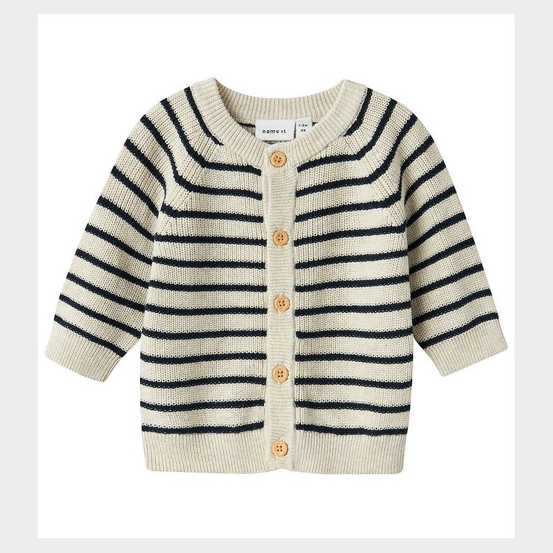 Name It Cardigan - Strik - NbmMast - Peyote Melange m. Striber