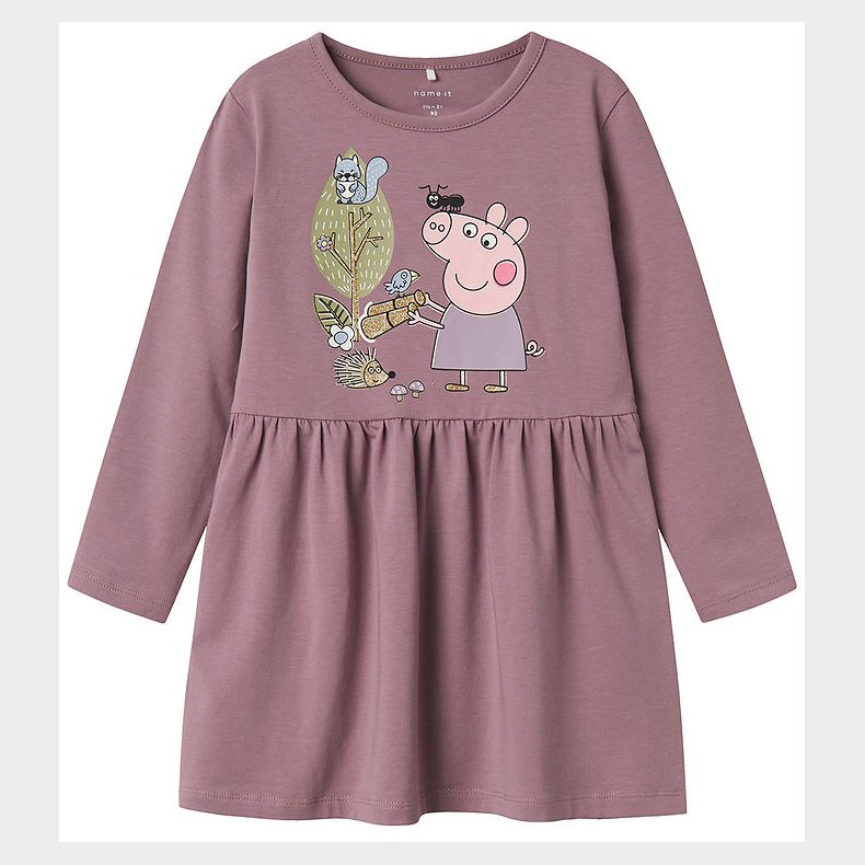 Name It Kjole - Noos - NmfDyffi Peppa - Elderberry m. Print
