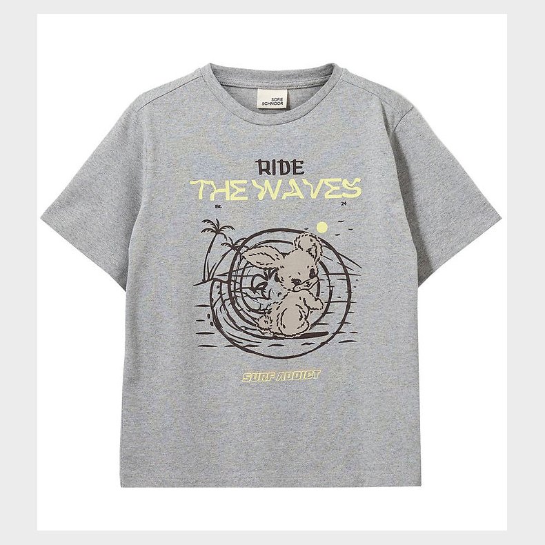 Sofie Schnoor T-shirt - Grmeleret m. Kanin