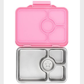 Yumbox Madkasse m. 4 Rum - Bento Steel - Versailles Pink