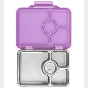 Yumbox Madkasse m. 4 Rum - Bento Steel - Lavande Purple