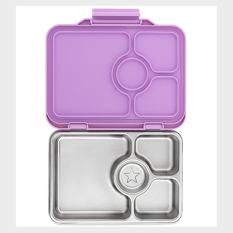 Yumbox Madkasse m. 4 Rum - Bento Steel - Lavande Purple