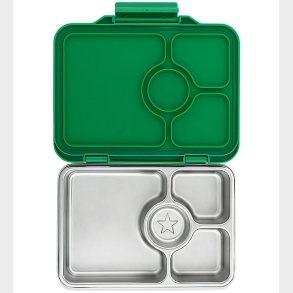 Yumbox Madkasse m. 4 Rum - Bento Steel - Pomme Green