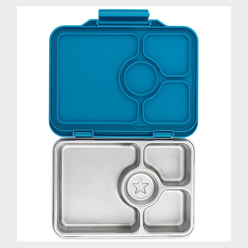 Yumbox Madkasse m. 4 Rum - Bento Steel - Normandy Blue