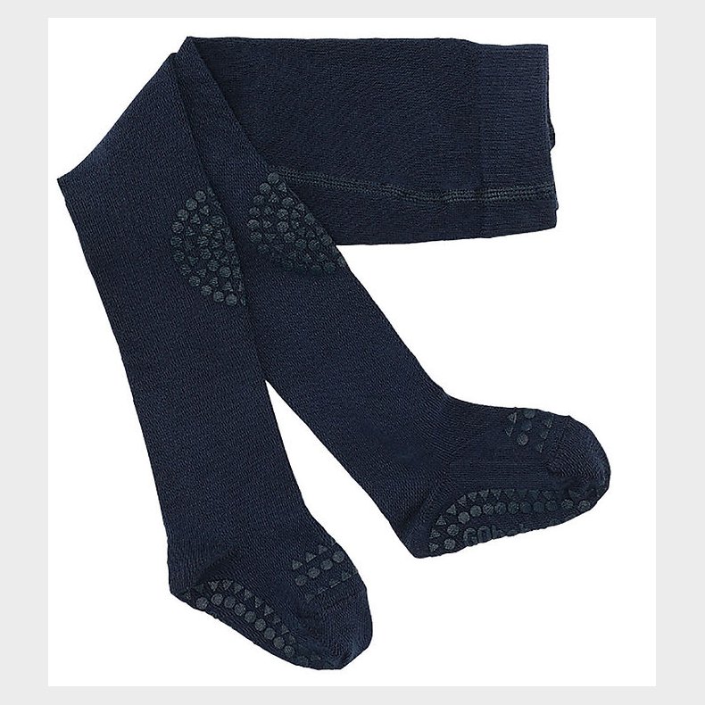 GoBabyGo Skridsikre Str�mpebukser - Uld - Midnight Blue