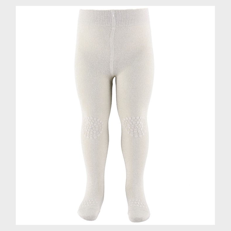 GoBabyGo Skridsikre Str�mpebukser - Bambus - Ivory Glitter