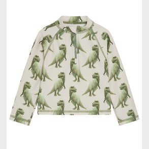 Hust and Claire Badebluse - Maiak - UV50+ - Seagrass m. Dinosaur