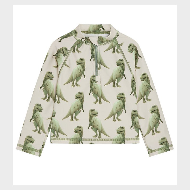 Hust and Claire Badebluse - Maiak - UV50+ - Seagrass m. Dinosaur