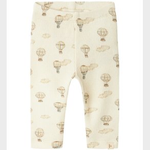 Lil' Atelier Leggings - Rib - NmnGavo - Turtledove/AIR BALLOON