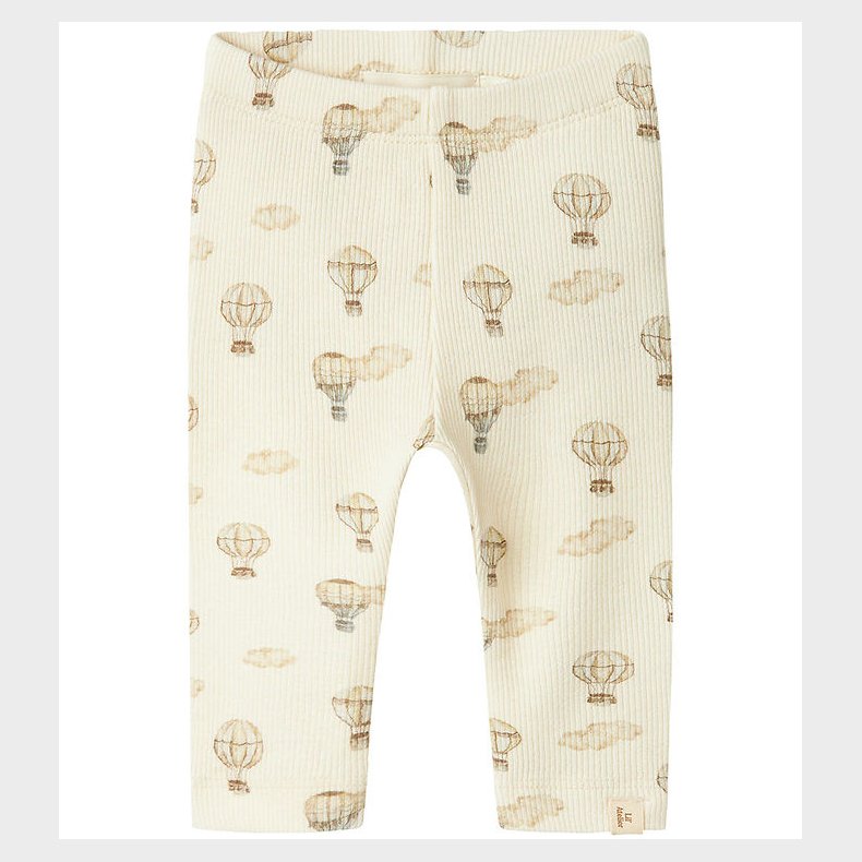 Lil' Atelier Leggings - Rib - NmnGavo - Turtledove/AIR BALLOON