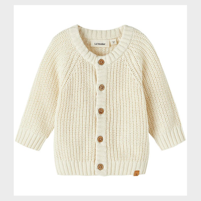 Lil' Atelier Cardigan - Strik - NbnEmlen - Turtledove