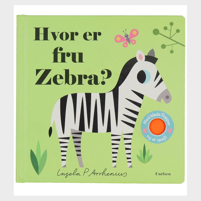 Forlaget Carlsen Billedbog m. Flapper - Hvor Er Fru Zebra?
