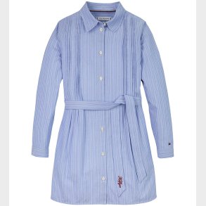 Tommy Hilfiger Skjortekjole - Lysebl/Hvidstribet