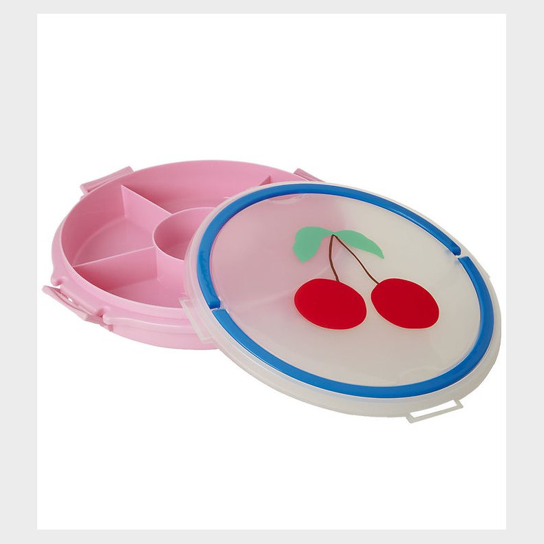 Rice Snackfad m. 6 Rum - Pink/Kirsebr