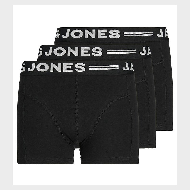 Jack & Jones Boxershorts - Sense Trunks - 3-pak - Sort