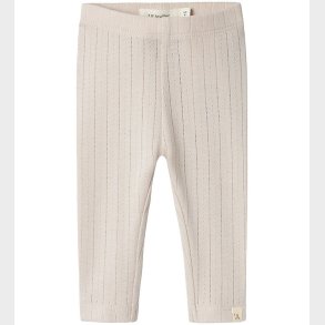 Lil' Atelier Leggins - NbfRachel - Gray Morn m. Hulmnster