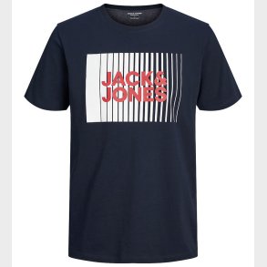 Jack & Jones T-shirt - Noos - JjeCorp - Navy Blazer m. Print
